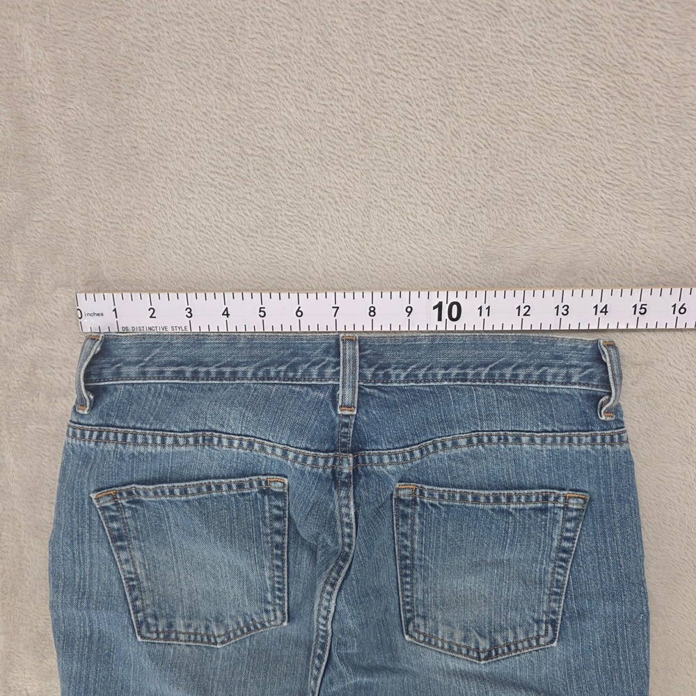 VINTAGE LL Bean Jeans Womens 8 Blue Straight Leg 100% Cotton Classic Denim 90s - Picture 6 of 10